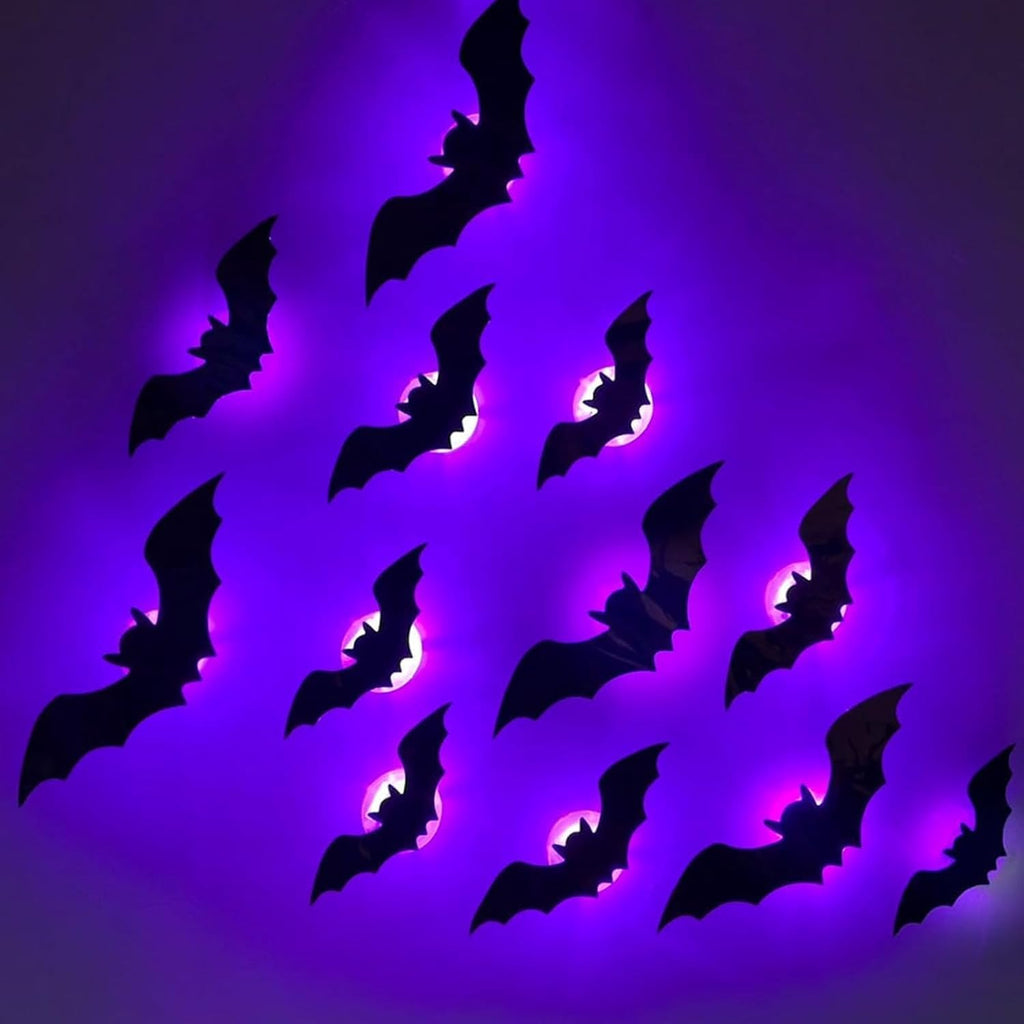 3D LED Halloween Bats