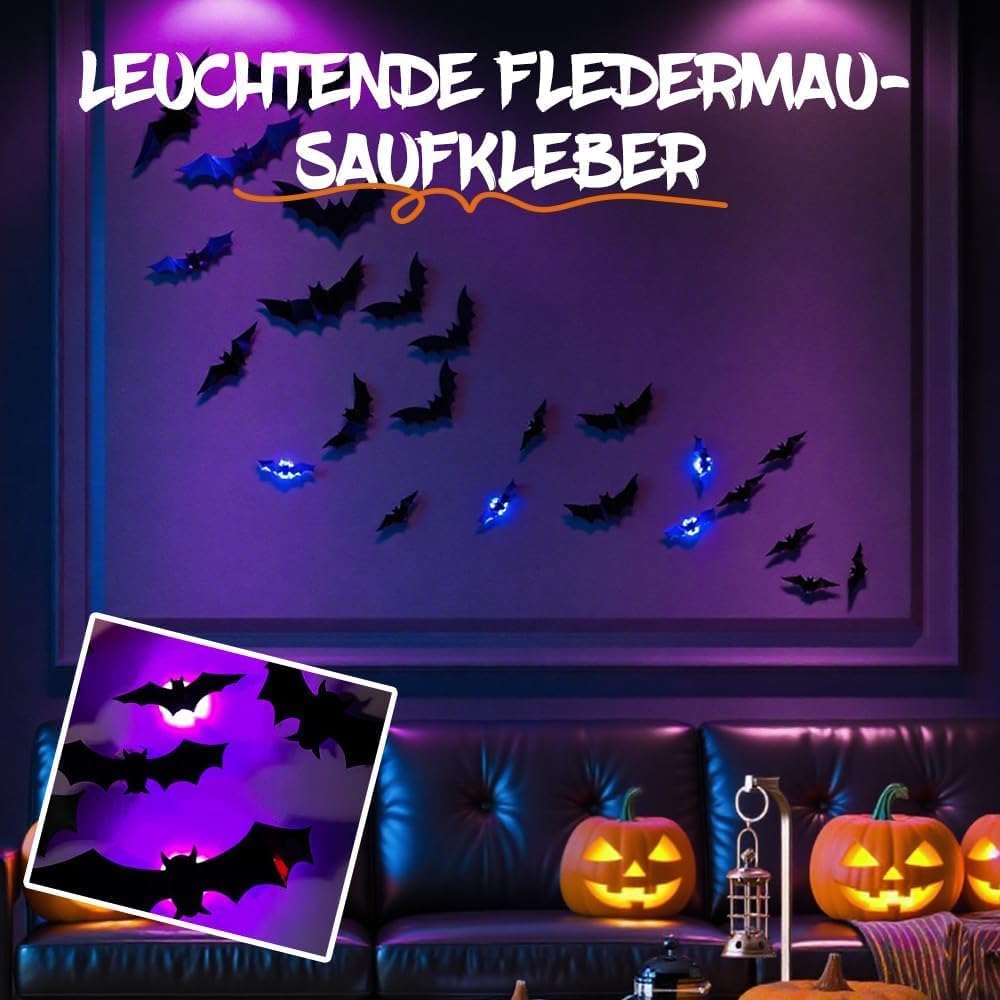3D LED Halloween Bats