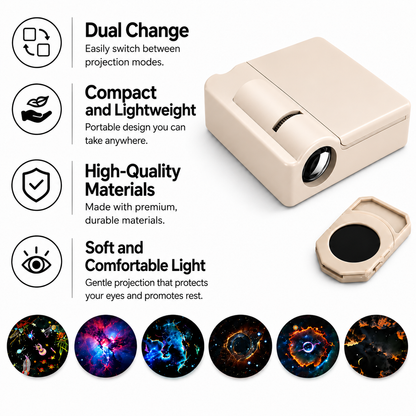 Moon & Earth Projection Night Light