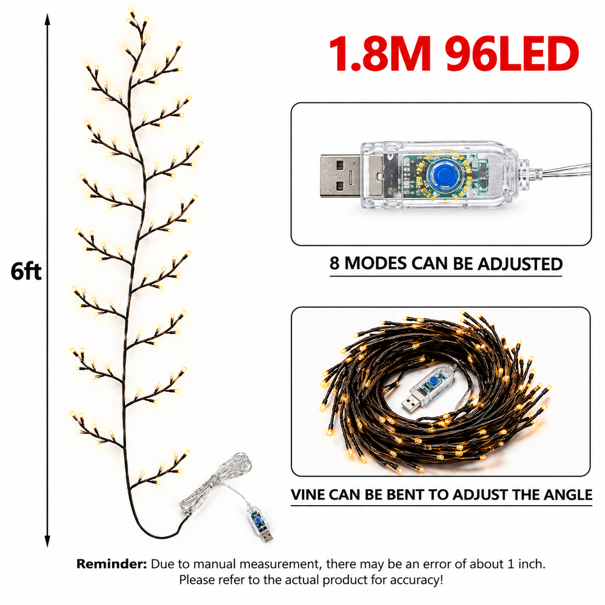LED Willow Vine Light