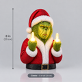 Grinch Middle Finger Christmas Light