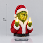 Grinch Middle Finger Christmas Light