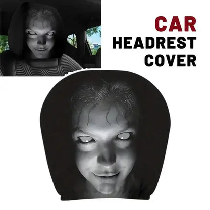 Horror Face Car Headrest Covers