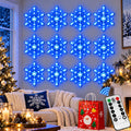 LED Snowflake Wall Set
