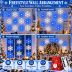 LED Snowflake Wall Set