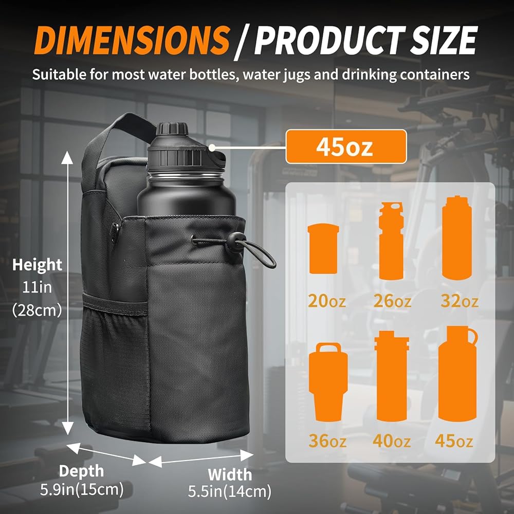 3-in-1 Magnetic Gym Bag: Water Bottle Holder & Phone Pocket