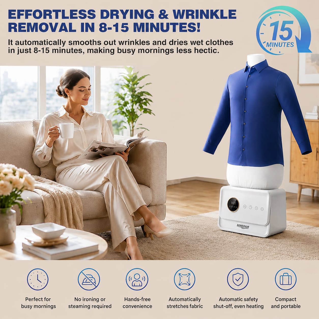 Automatic Ironing Machine & Hands-Free Wrinkle Remover