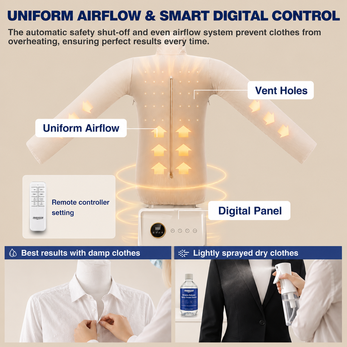 Automatic Ironing Machine & Hands-Free Wrinkle Remover