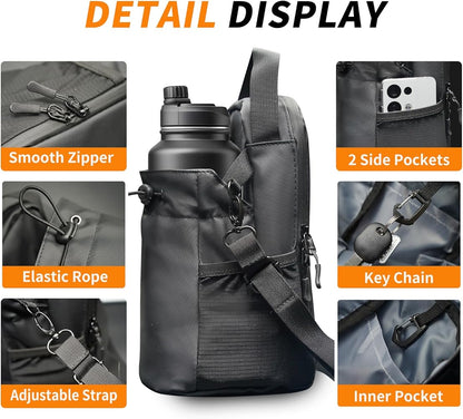 3-in-1 Magnetic Gym Bag: Water Bottle Holder & Phone Pocket