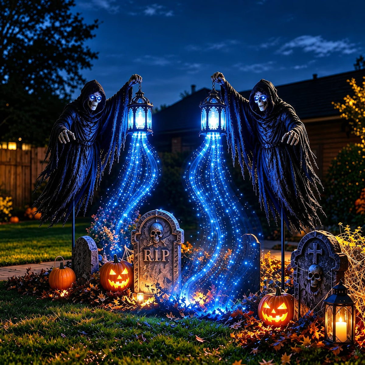 Grim Reaper Soul Harvester Yard Light