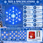 LED Snowflake Wall Set