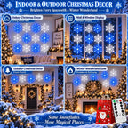 LED Snowflake Wall Set